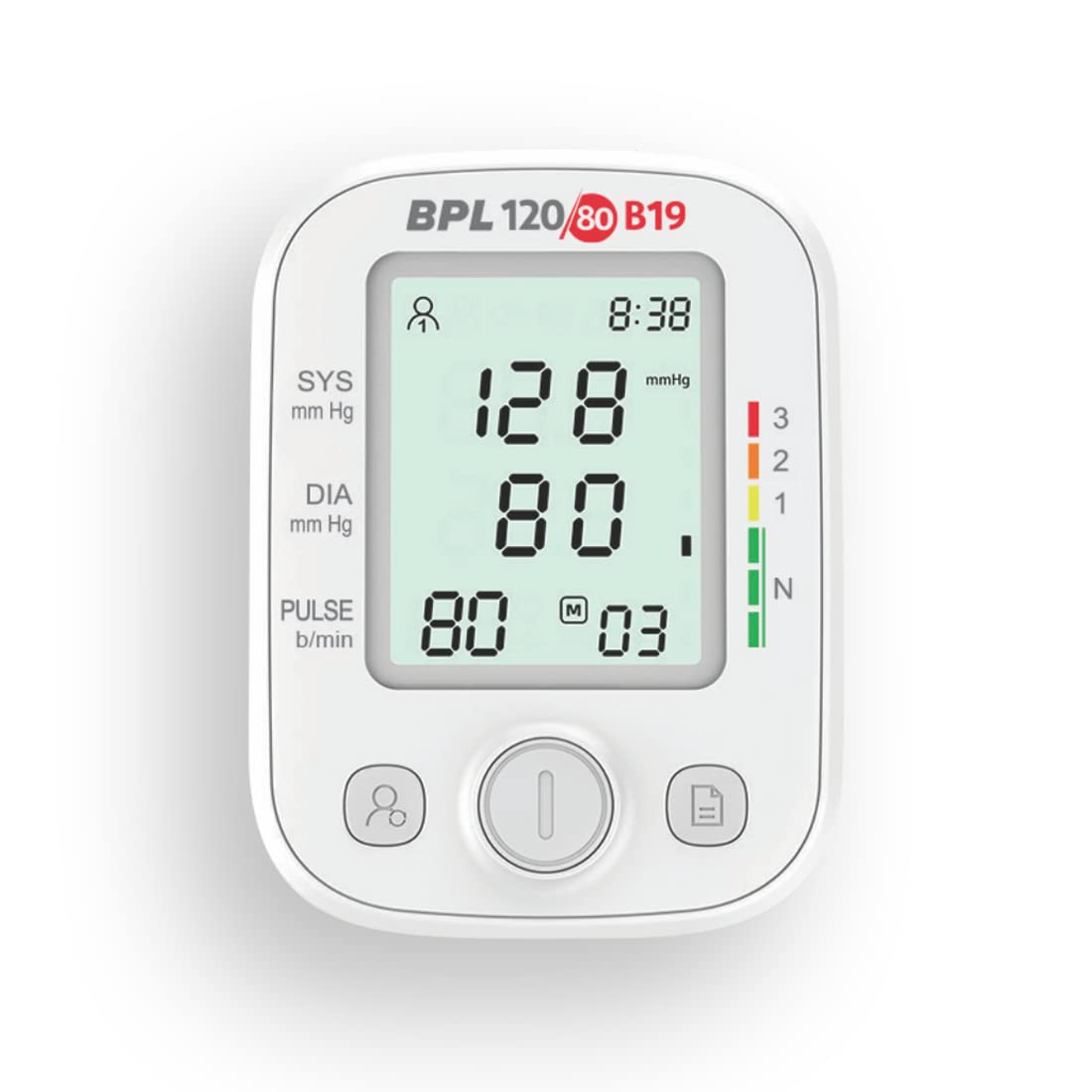 BPL Medical Technologies B19 Digital Blood Pressure Monitor Fully Automatic BP Checking Machine with USB, LCD Display