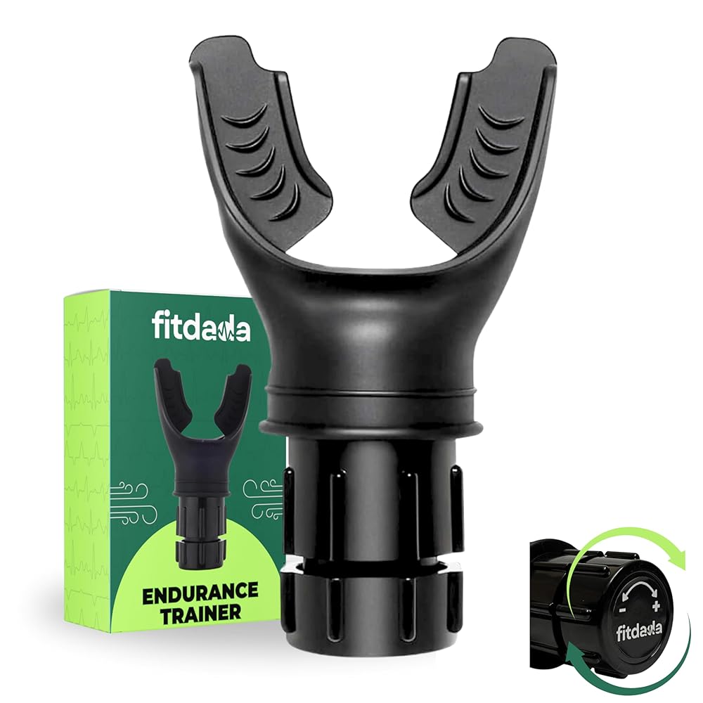 FitDaDa Lungs Exercise Equipment - Breathing Trainer, Breathing Exercise Machine, and Lung Exercise Device for Enhanced Respiratory Health, Lung Strengthening, Sports...