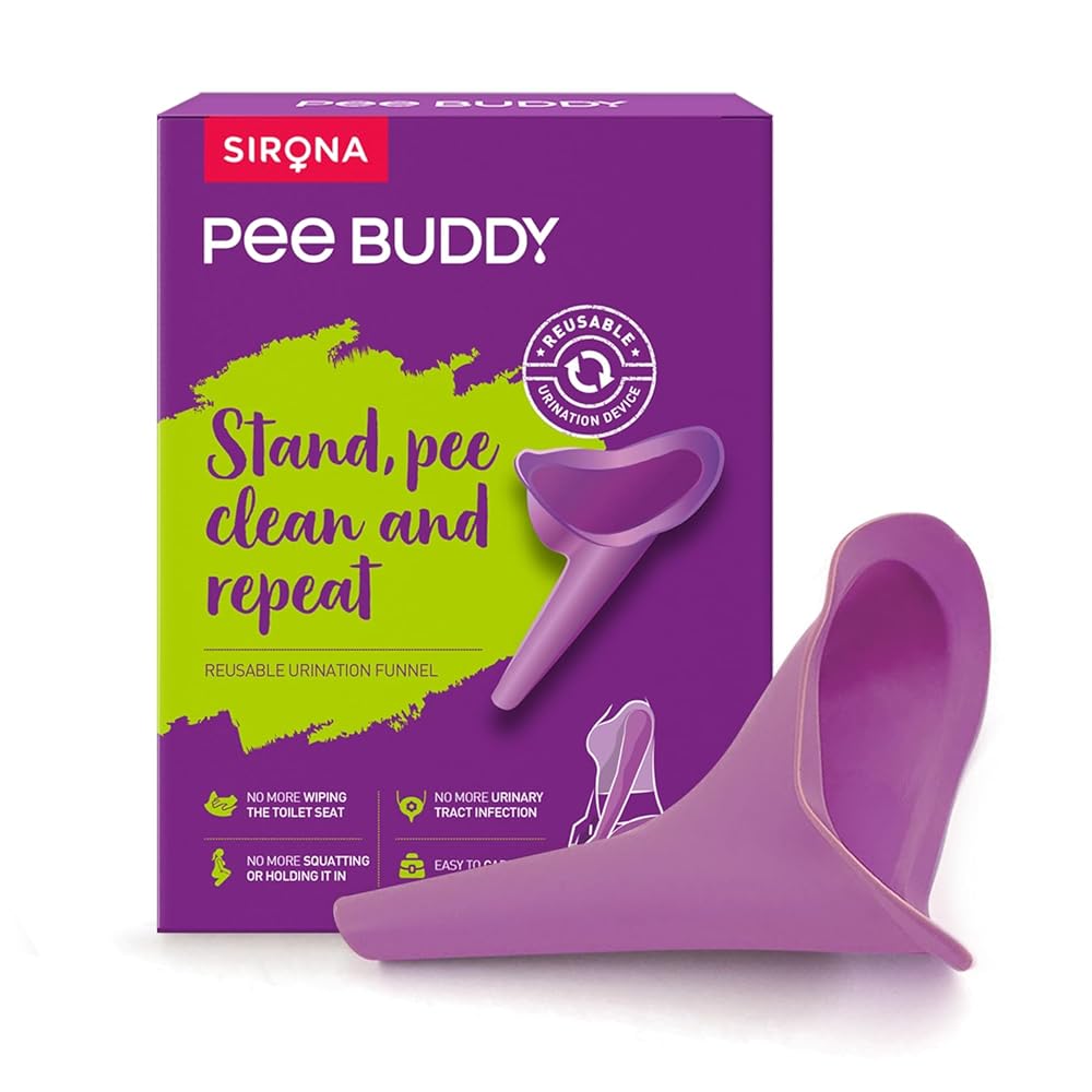 PeeBuddy Reusable Portable Stand and Pee Urination Device for Women - 1 Unit | Leak-proof Pee Funnels for Women, Girls | Public Toilets, Travel, Camping, Hiking and Outdoor...